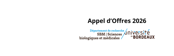 Appel d’offres du Département SBM 2026